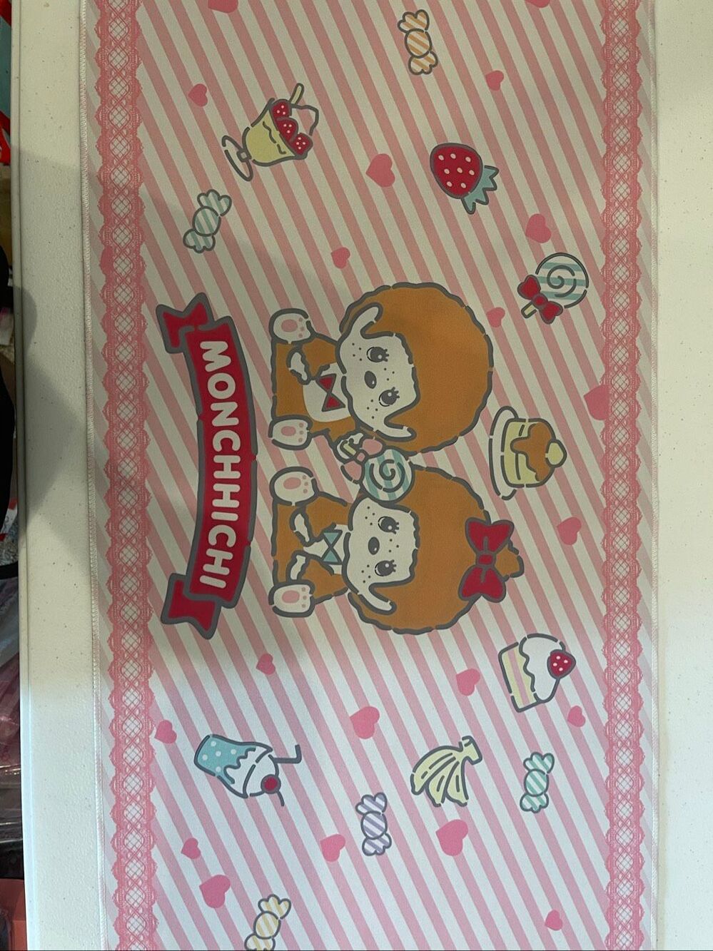 Monchhichi extra large mouse mat 31x15.5 new